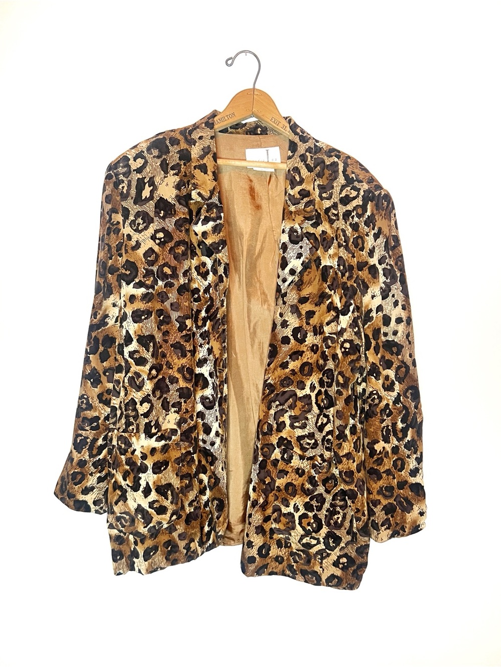 Vintage | Studio Jax Silk Leopard Blazer